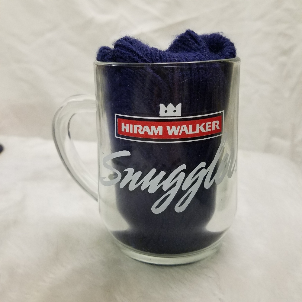 Hiram Walker glass mug snuggler